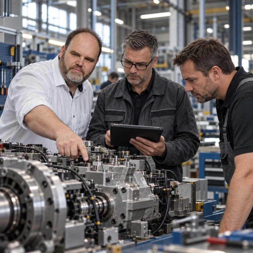 Technische Klärung eines kritischen Projekts direkt an der Maschine